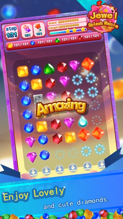 Jewel Splash Mania - Amazing Gem Matching Game screenshot-3