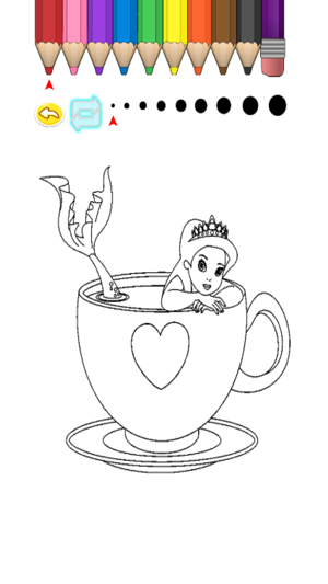 Kids Coloring Book - Cute Cartoon Mermaid 6(圖4)-速報App