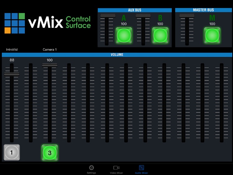 vMix Virtual Control Surface