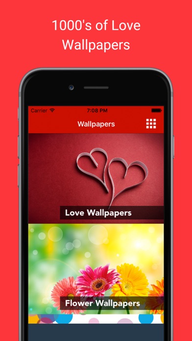 How to cancel & delete Love & Romantic Wallpapers : Backgrounds and pictures of valentine heart, flowers and polka dots as home & lock screen images from iphone & ipad 1