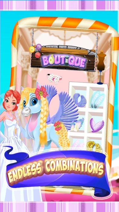 How to cancel & delete Unicorn & Pony Wedding Day - A virtual pet horse marriage makeover game from iphone & ipad 1