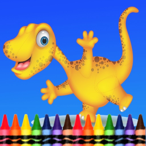 Dino Coloring Book - Dinosaur Drawing for Kid Games Icon