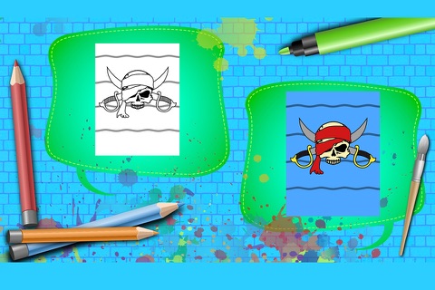 Coloring Book Pirates screenshot 2