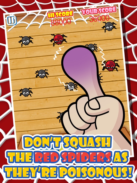 Spiders Buster - Let's Squash & Smash ! Gogo Greedy Bugs Tapper HD Free