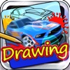 Drawing Desk Car : Draw and Paint Hot Wheels on Coloring Book For Kids