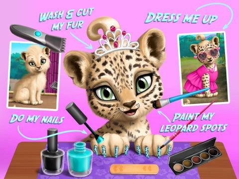 Jungle Animal Hair Salon - Wild Pets Haircut & Style Makeover - No Ads для iPad