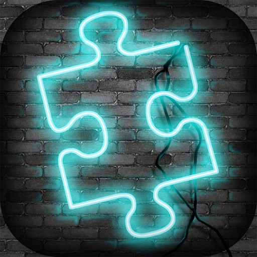 Neon Glow Puzzle.s for Kids and Adults – Cool Jigsaw Mind Game to Train Your Brain icon