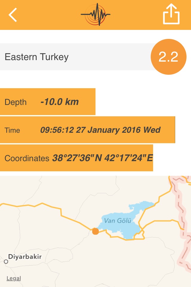 World Earthquake Map screenshot 2