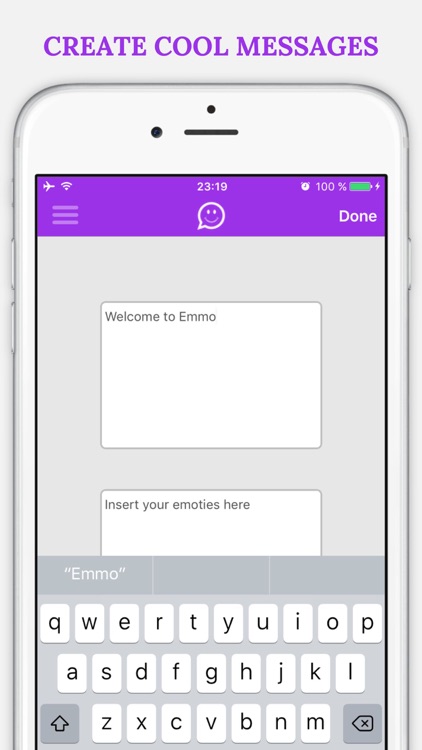 Emmo - Combine Emoji and Text in cool messages to share!