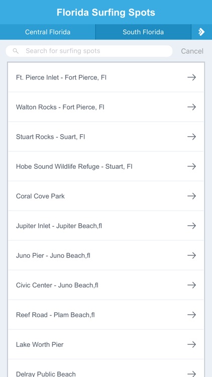 Florida Surfing Spots