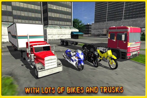 Bike Transporter Big Trailer Truck Duty screenshot 4