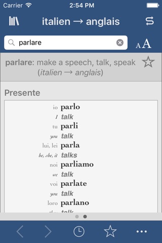 Ultralingua Italian-English screenshot 2