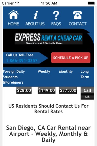 Express Rent a Cheap Car San Diego screenshot 2