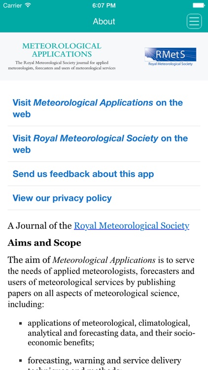 Meteorological Applications