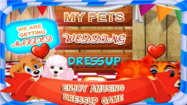 My Pets Wedding Salon Dressup - A virtual furry kitty & fluffy puppy marriage makeover game