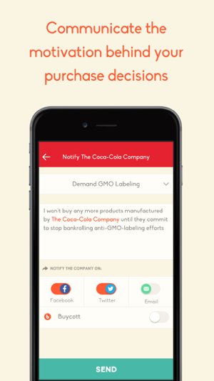 ‎Buycott - Barcode Scanner & QR Bar Code Scanner Screenshot