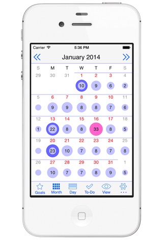 Скриншот из Calendar Goals Planner