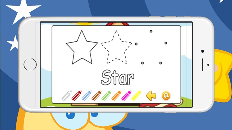 Fun learning shapes, drawing and coloring - early educational games