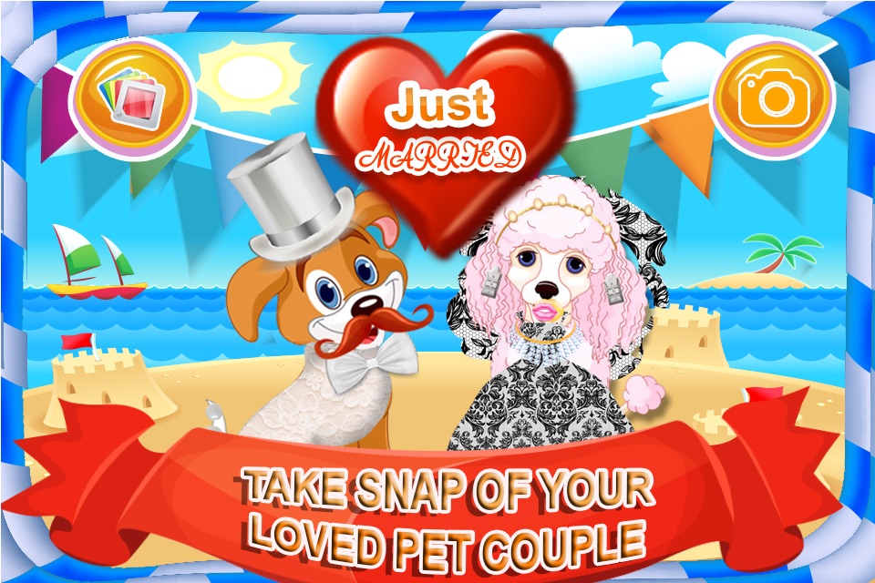 My Pets Wedding Salon Dressup - A virtual furry kitty & fluffy puppy marriage makeover game screenshot 4