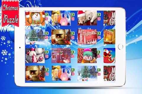 Christmas Slide me Puzzle - Santa Claus, Snowman, and Reindeer Jigsaw Puzzles for Boys,Girls & Toddlers HD screenshot 2