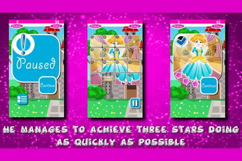 Princess Puzzles Slide screenshot 4