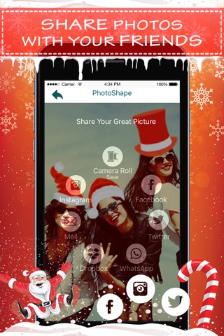 Xmas Photo Sticker Booth - Make your own Christmas Meme Cards for Instagram screenshot 3