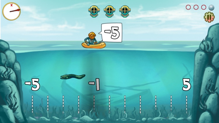 Pearl Diver: Number Line Math Game