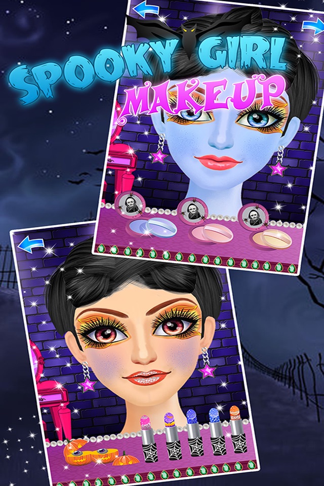 Anna's Spooky Makeup Salon Games for girls screenshot 2