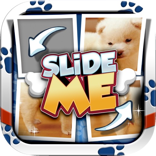 Slide Me Puzzle : Puppies Picture Characters Quiz Free Games