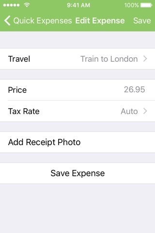 QuickExpenses for FreeAgent - the fastest way to submit your expenses on the move screenshot 2