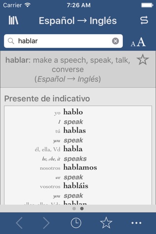 Ultralingua Spanish-English screenshot 2