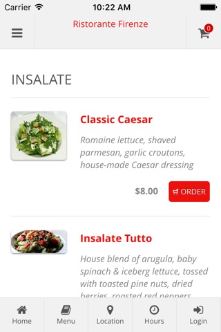 Ristorante Firenze Online Ordering screenshot 3