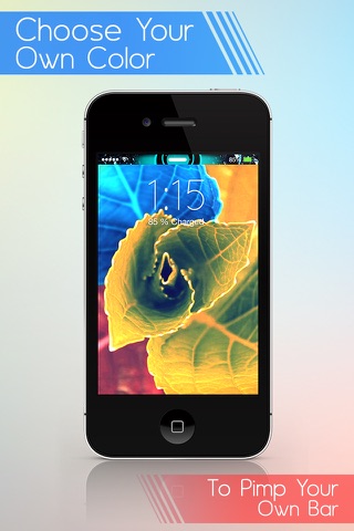 Fancy Status Bar Wallpapers - Custom theme backgrounds with colorful top overlays screenshot 4