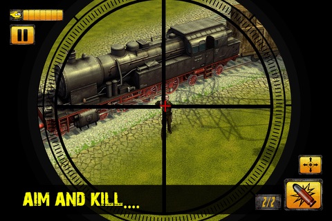 Mountain Train Sniper - Army Shooting Challenge against Terrorist Attack screenshot 3