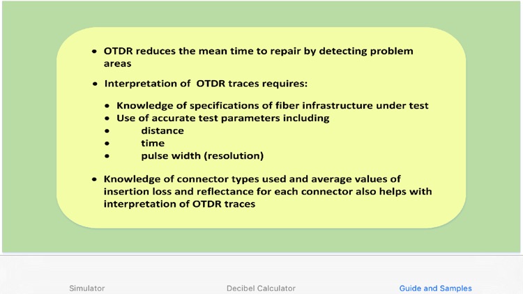 OTDR User Guide and Simulation Toolkit