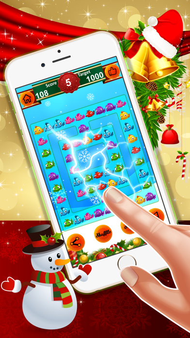 How to cancel & delete Funny colorful fish celerity : - A match 3 puzzles for Christmas season from iphone & ipad 2