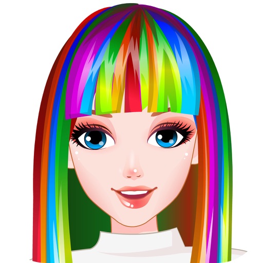 Perfect Rainbow Hairstyles HD - The hottest hairdresser games for girls and kids! icon