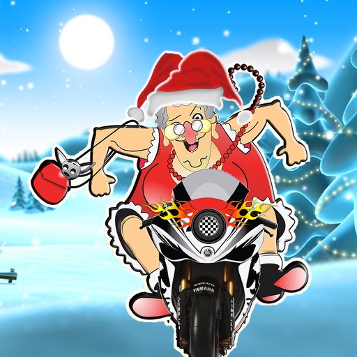 Granny's Bike in Christmas icon