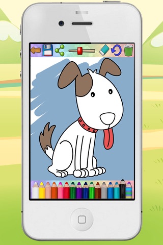 Coloring book paint dogs puppies educational games children - Premium screenshot 3