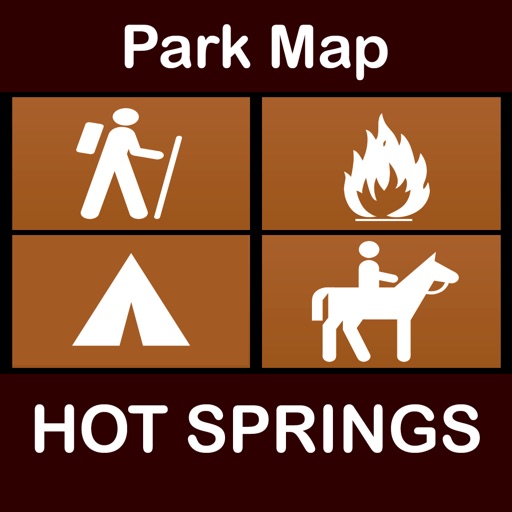 Hot Springs National Park : GPS Hiking Offline Map Navigator icon