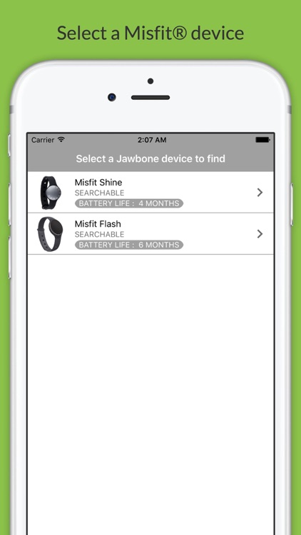 Finder for Misfit Lite - find your Shine and Flash device