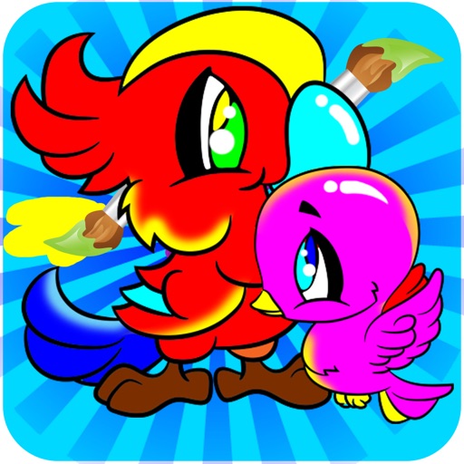 The Birds Coloring Books For Kids - Drawing Painting Games iOS App