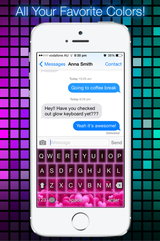 Glow Keyboard Customize Theme - náhled