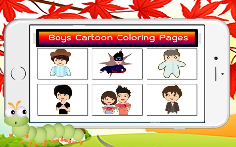 Boys Cartoon Coloring Pages for Kids screenshot 2