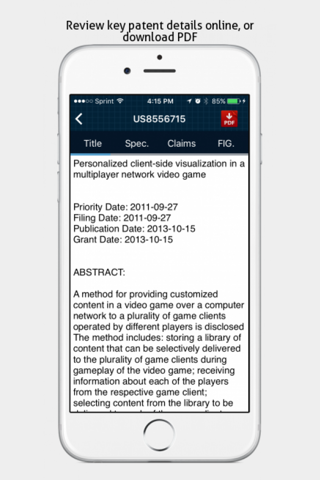 Patent Arcade - Patent Search screenshot 4