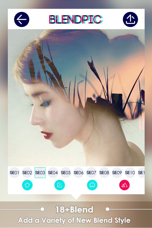Blendpic:Double exposure  & HD photo editor screenshot 2
