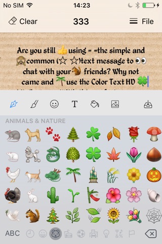 Color text message Lite screenshot 2