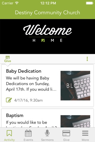 Destiny Community Church screenshot 2