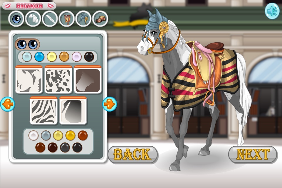 Mary's Horse Dress up - Dress up  and make up game for people who love horse games screenshot 4