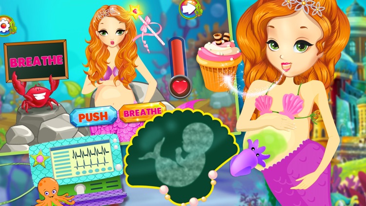 Mermaid Princess Birth - Pregnancy Game